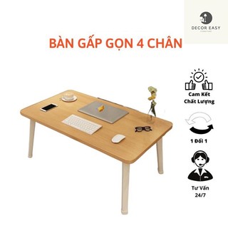 Bàn Làm Việc Học Tập Gấp Gọn Mặt Gỗ Cao Cấp Cực Tiện Lợi