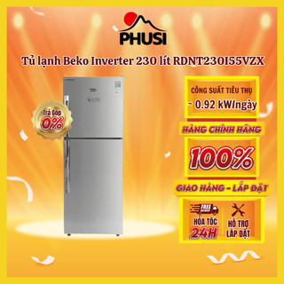 [MIỄN PHÍ GIAO HÀNG - LẮP ĐẶT] RDNT230I55VZX - Tủ lạnh Beko Inverter 230 lít RDNT230I55VZX