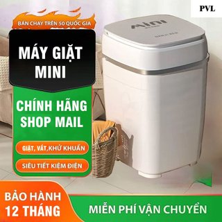 Máy giặt PVL MINI CAO CẤP, giặt quần áo ,vắt , khử khuẩn bằng tia UV , hẹn giờ,Tặng 10 gói nc giặt - Bảo Hành 24 tháng