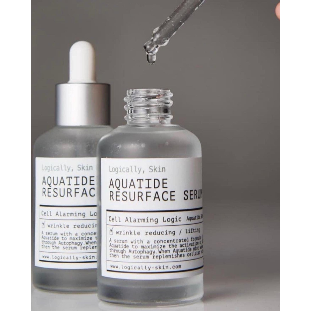 Serum Logically, Skin  Aquatide Resurface - 50ml giúp da căng bóng, chống oxy hóa và cấp nước tuyệt vời