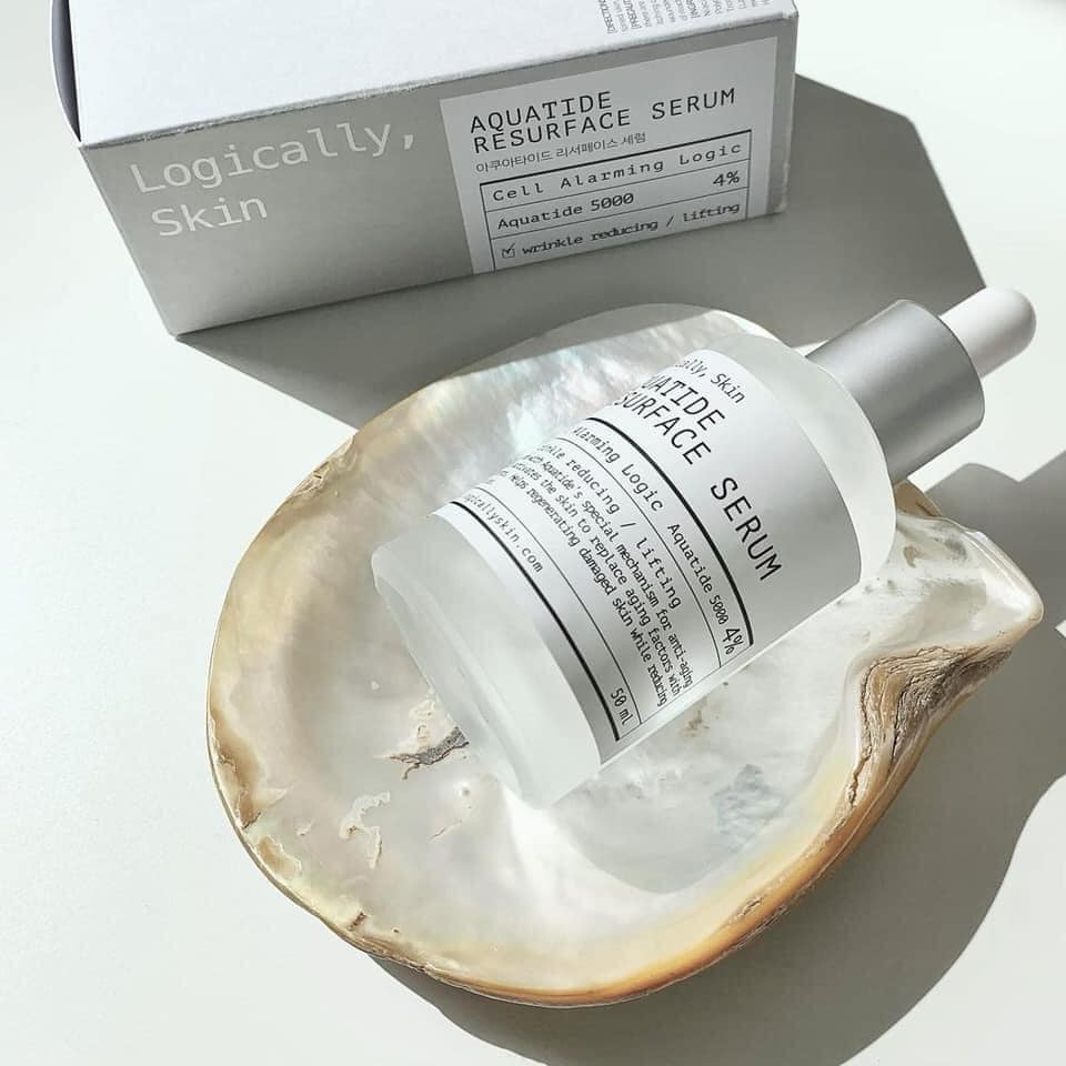 Serum Logically, Skin  Aquatide Resurface - 50ml giúp da căng bóng, chống oxy hóa và cấp nước tuyệt vời