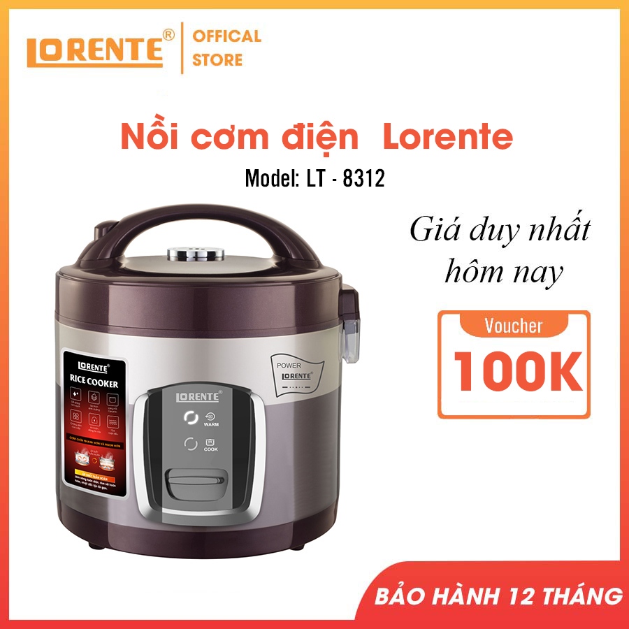 Nồi cơm điện Lorente LT - 8312 (1.2 L).