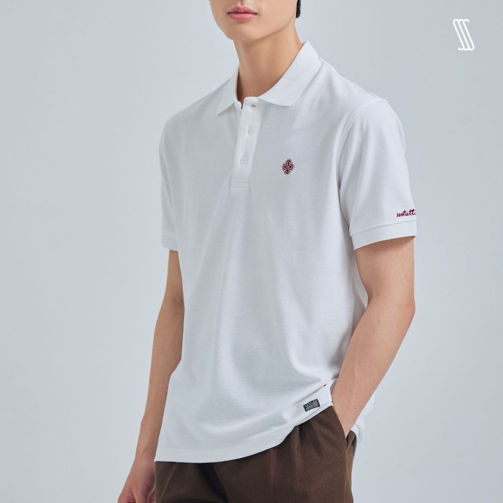 Áo polo nam cổ bẻ SSSTUTTER thun cotton cá sấu thoáng khí S CROSS POLO & RUGBY POLO