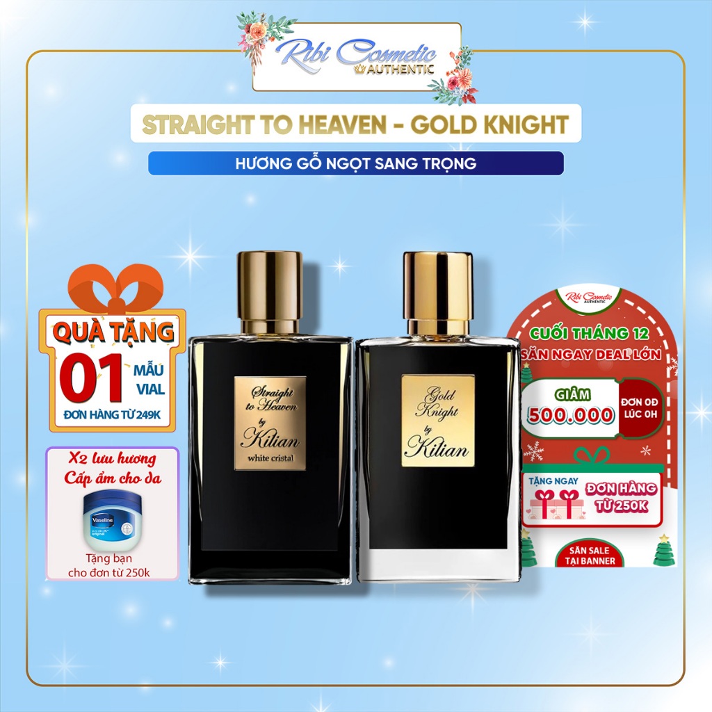 Nước Hoa Nam Kilian Straight To Heaven White Cristal - Gold Knight Thu Hút, Lịch Lãm, Sang Trọng Ribicosmetics