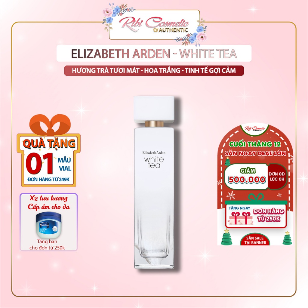 Nước hoa nữ White Tea Elizabeth Arden Hương Trà tươi mát, dùng mùa hè làm dùng hàng ngày giá rẻ Ribicosmetics