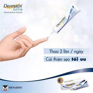 [CHÍNH HÃNG] Gel Mờ Sẹo Dermatix Ultra Cải Thiện Sẹo Lồi Sẹo Phì Đại Sẹo Thâm Cho Người Lớn Tuýp 15g