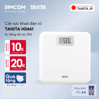 Cân điện tử sức khoẻ Tanita HD661 chính hãng nhật bản, hỗ trợ giảm cân, bảo hành 6 tháng, cho gia đình