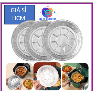 (GIÁ SỈ HCM) 30 Khay Giấy Bạc Lót Nồi Chiên Không Dầu Size 22cm - Tiện Lợi Nhà Bếp