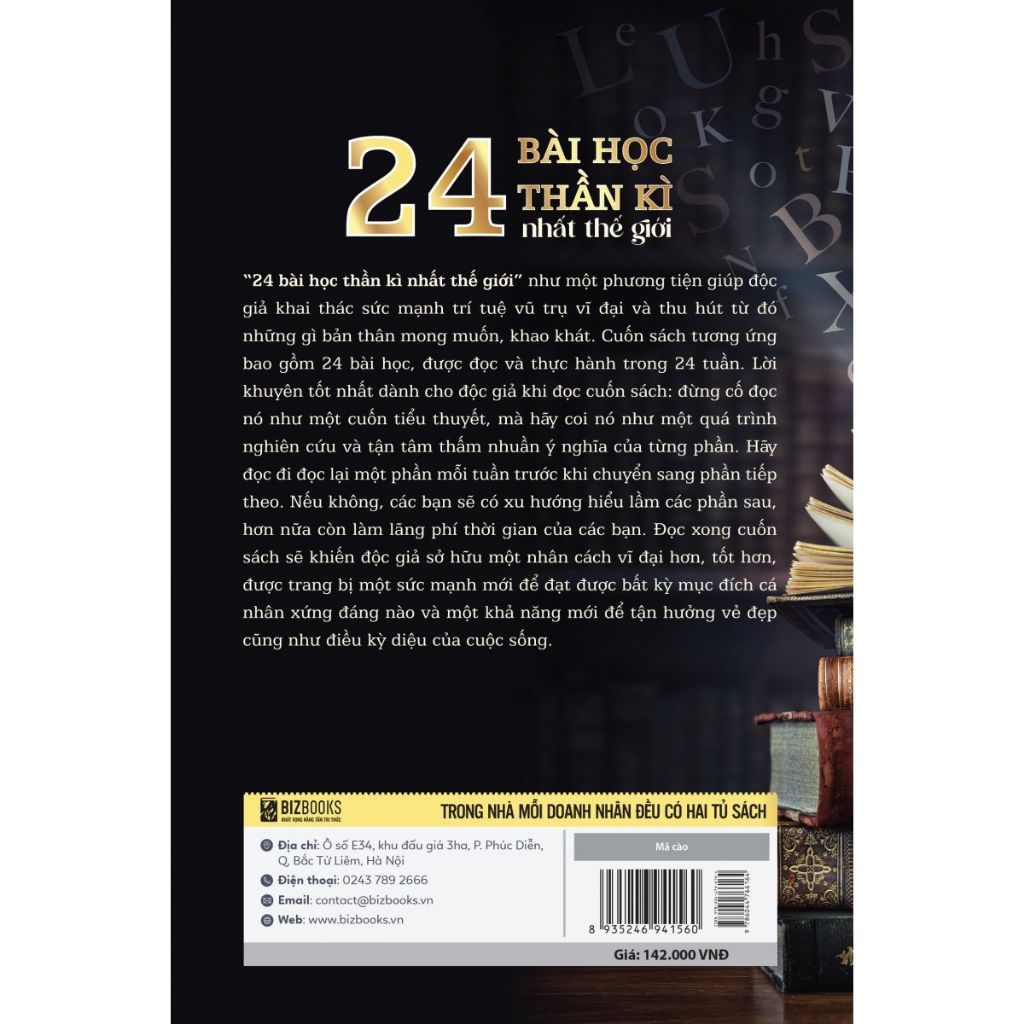 Sách Bizbooks - 24 Bài Học Thần Kì Nhất Thế Giới