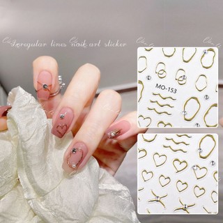 Sticker nail 5D lụa nổi trang trí móng tay