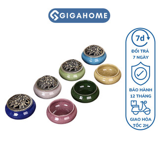 Lư Hương Gốm Sứ Đốt Trầm Hương Cao Cấp GIGAHOME Thanh Tẩy Không Khí 6792