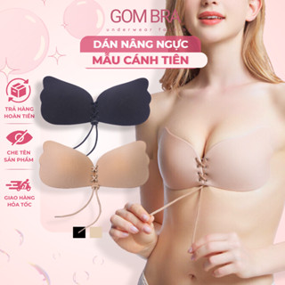 Áo dán ngực cánh tiên nâng ngực Gom Bra dây gút định siêu dính, miếng dán ngực bra tạo khe định hình vòng 1 - SA-01244