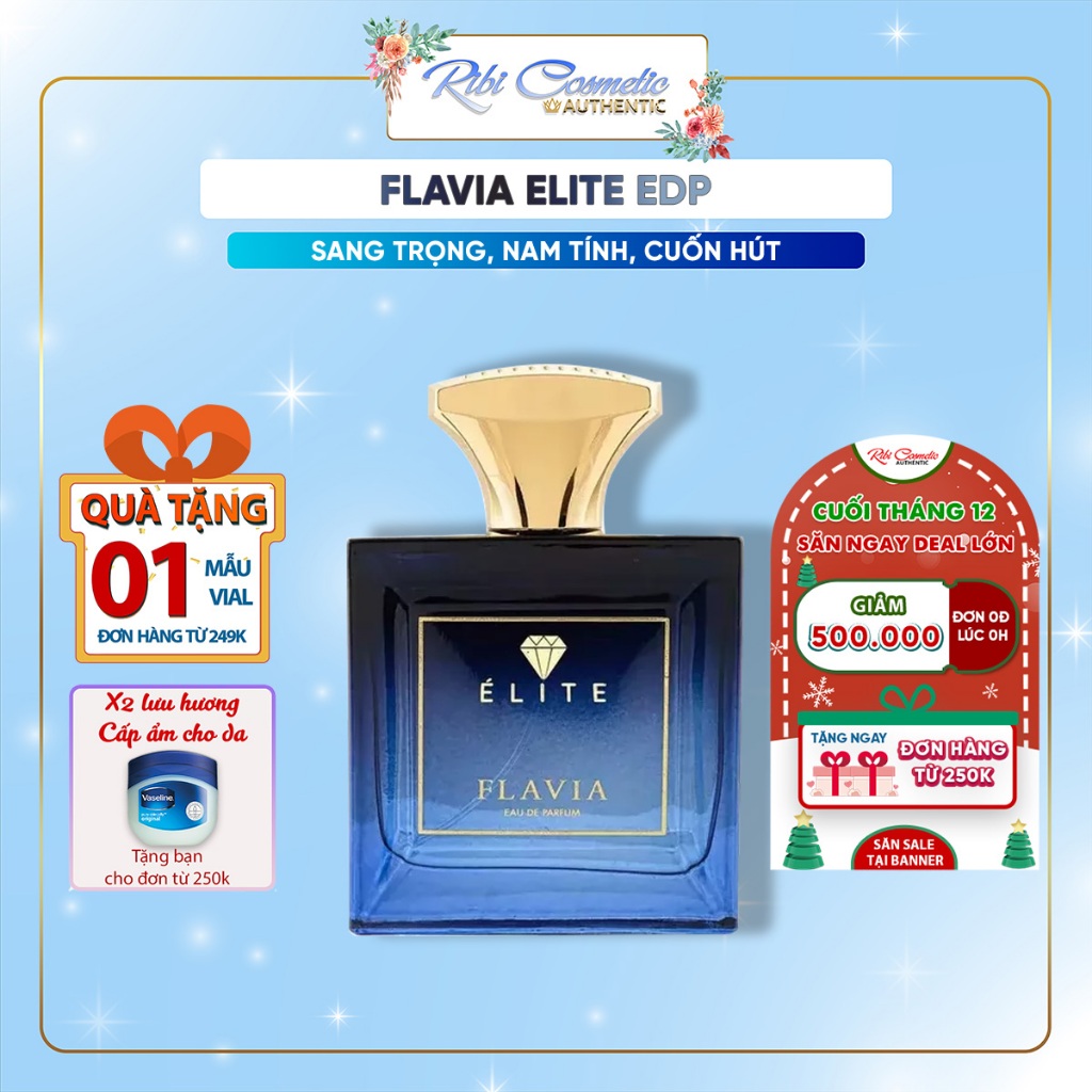 Nước hoa nam Flavia Elite EDP bản clone hoàn hảo của Roja Elysium 10ml mẫu thử Ribicosmetics