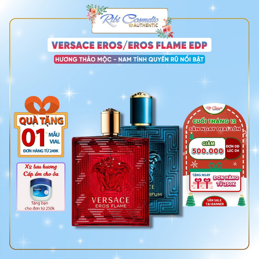 Nước Hoa Nam VerSace Eros EDT Eros Flame Bỏ Túi Mini Nam Tính Ngọt Ngào Quyết Rũ Nổi Bật Ribicosmetics