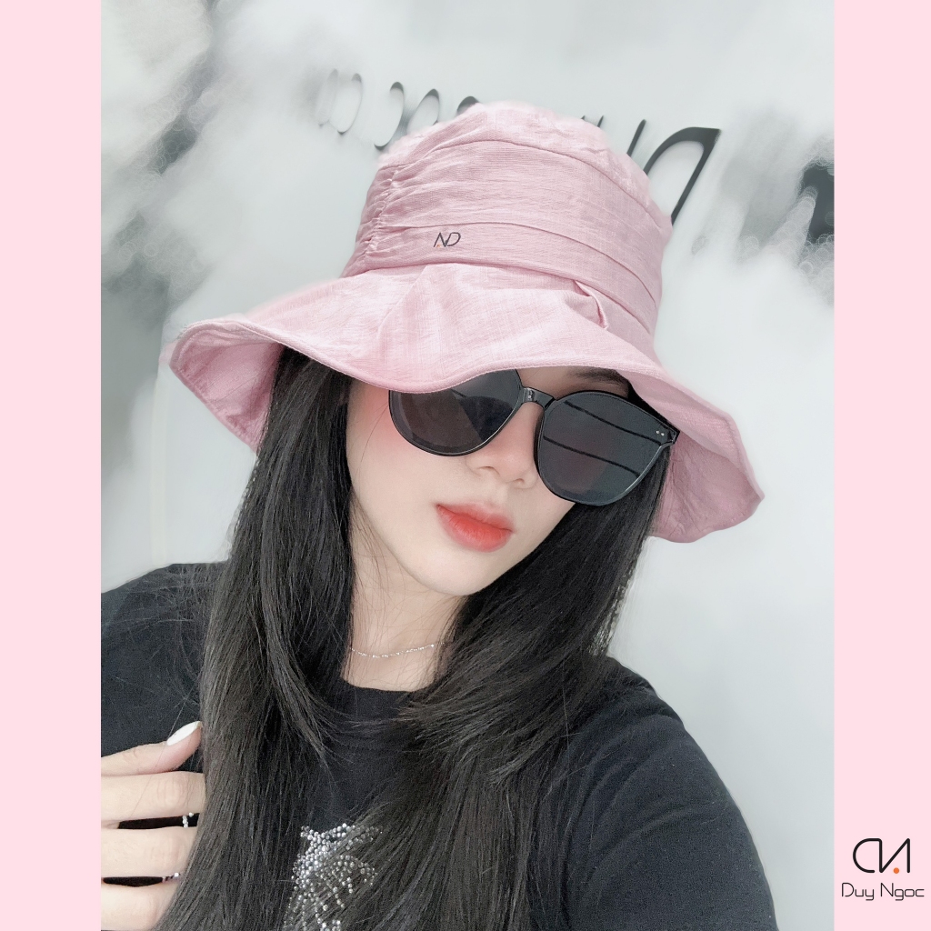 (Size 56) Nón mũ vành Nữ cao cấp Duy Ngọc - Thiết kế thời trang, trẻ trung, mỏng, đi biển, mùa hè thoáng khí (3872)