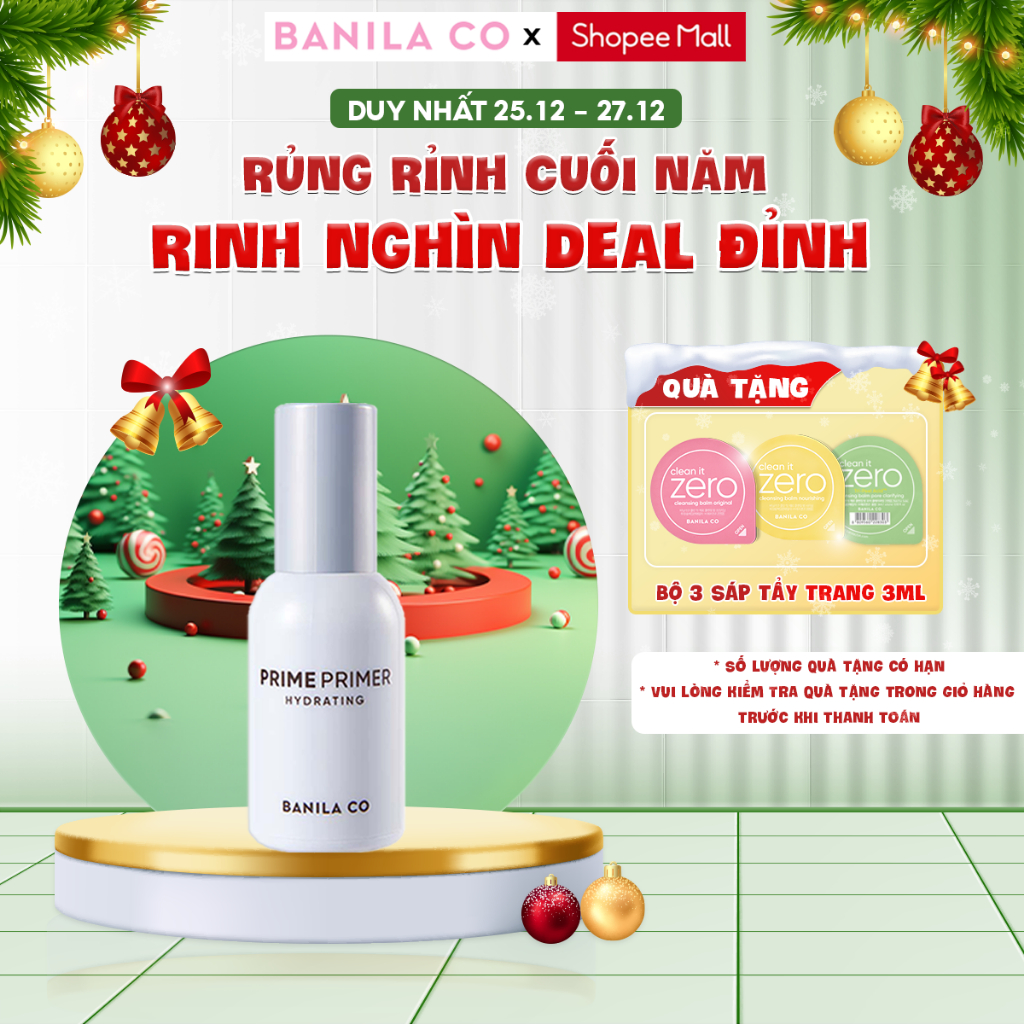 Kem lót BANILA CO Prime Primer Hydrating 30ML giúp da láng mịn, cấp ẩm cho da