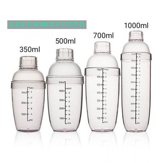 Bình lắc nhựa chia vạch đen 350ml-500ml-700ml-1000ml