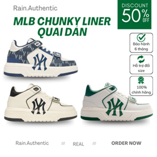 [Chính Hãng] Giày MLB Chunky Liner bản quai dán, giày MLB Chunky Liner nam nữ bản cao cấp full box bill