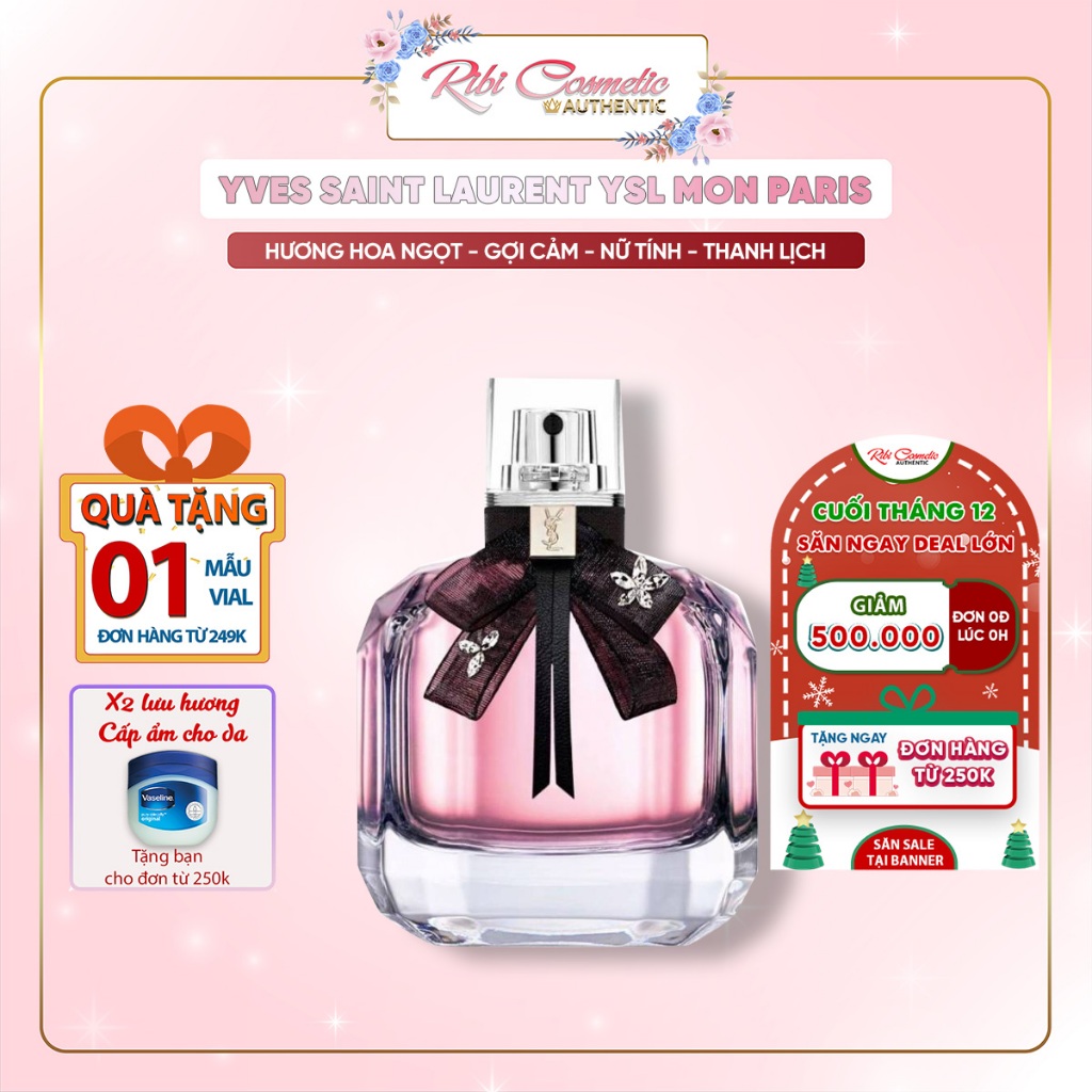 Nước Hoa Nữ ʏsʟ Mon Paris Edp - Mùi Hương Ngọt Ngào Quyến Rũ Giữa Lòng Paris Ribicosmetics