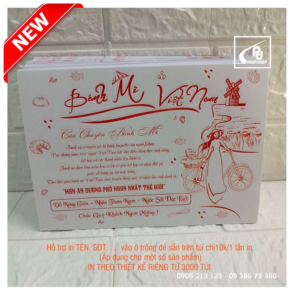 GIẤY GÓI BÁNH MÌ 1KG Khoảng 580 - 600 tờ (GIÁ 85đ 1 TỜ) chủ đề Câu Chuyện Bánh Mì giá tốt giá sỉ giá rẻ