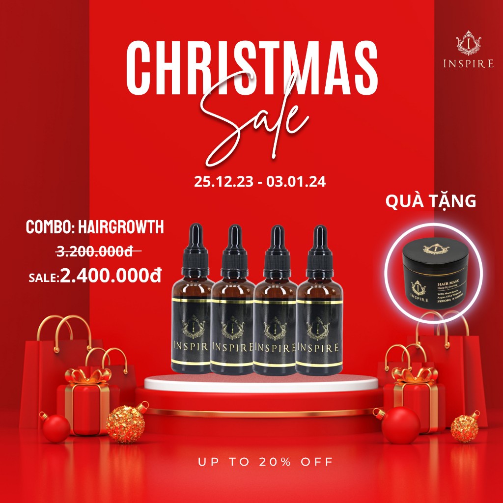 TINH CHẤT MỌC TÓC, LÀM PHỒNG CHÂN TÓC INSPIRE HAIR GROWTH TONIC