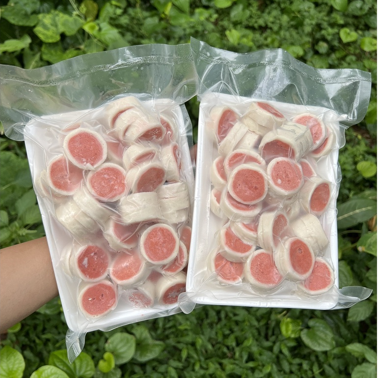 Viên xiên chả đồng tiền - cá viên chiên thả lẩu trung