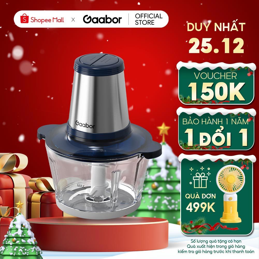 Máy xay thịt thực phẩm đa năng MG20M-BE01A GAABOR công suất 300W, cối thủy tinh, xanh biển sâu DEEP SEA huyền bí