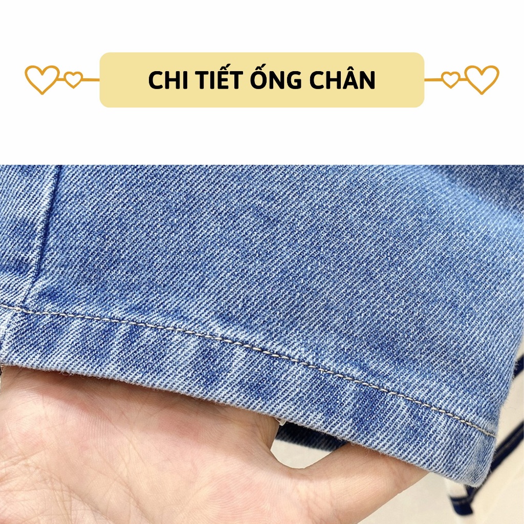 Quần short jean bé trai 27Kids KACADY Quần đùi bò mềm lưng chun nam cho trẻ từ 2-10 tuổi BSJE3