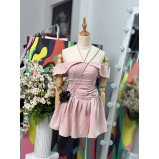 Đầm Trễ Vai Nhún Eo Đuôi Cá