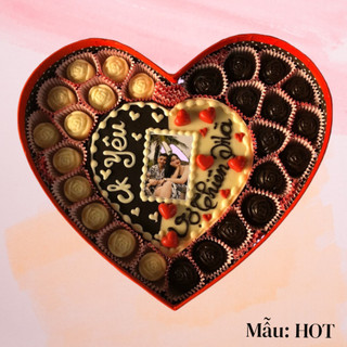 Socola valentine cao cấp Chocolate valentine 2026  (Viết chữ theo yêu cầu)