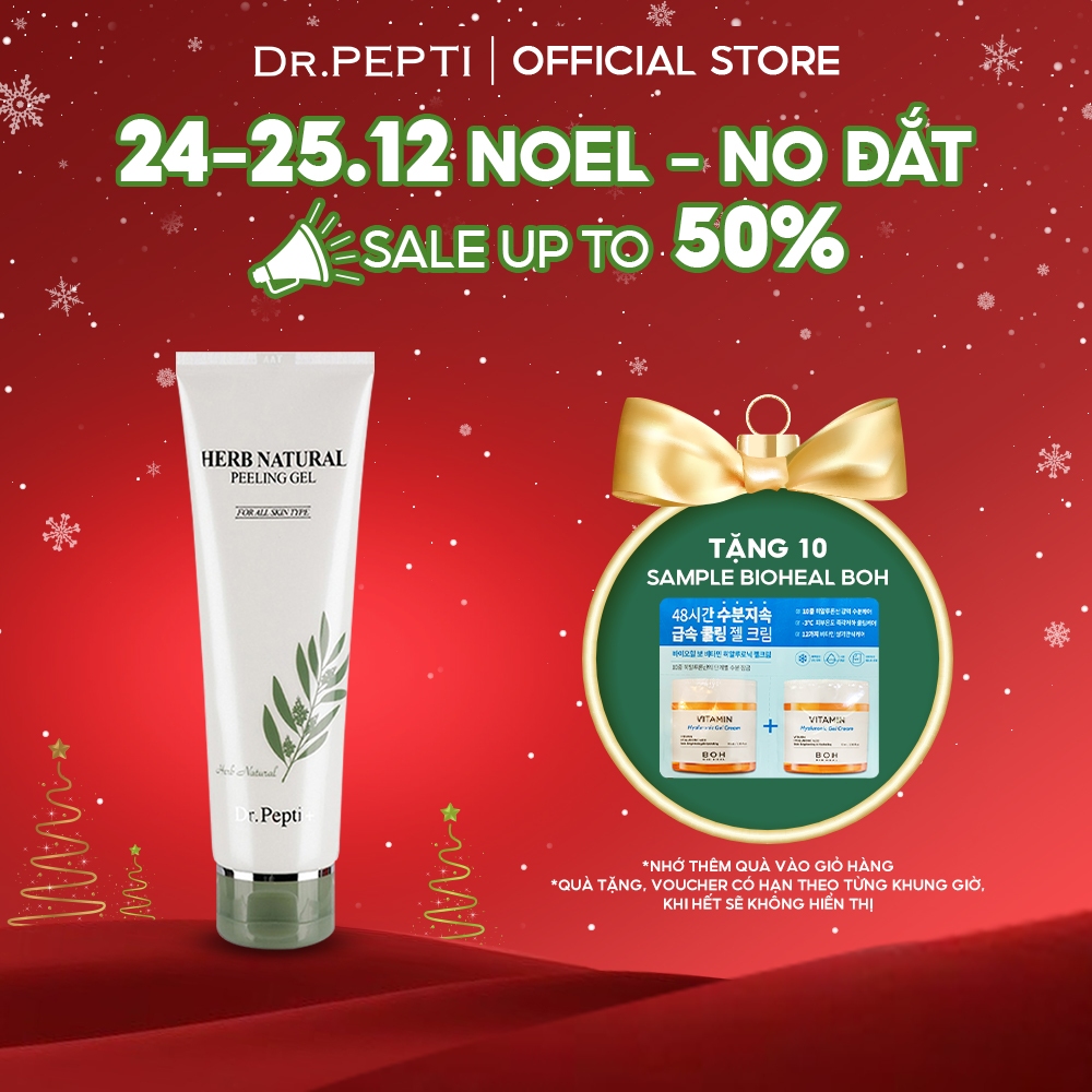 Tẩy Da Chết Mịn Và Sáng Da Dr.Pepti Herb Natural Peeling Gel 130ml