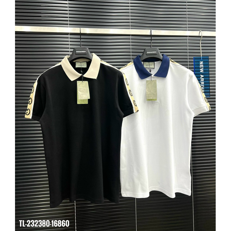 🔥Hot🔥Áo polo GC phối cổ thêu vai thiết kế hot trend Nam nữ New 2024