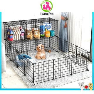 Miếng ghép lồng chuồng quây chó mèo bán lẻ theo tấm LunaPet - Tấm lưới ghép chuồng đa năng