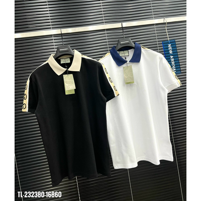 🔥Hot🔥Áo polo GC phối cổ thêu vai thiết kế hot trend Nam nữ New 2024