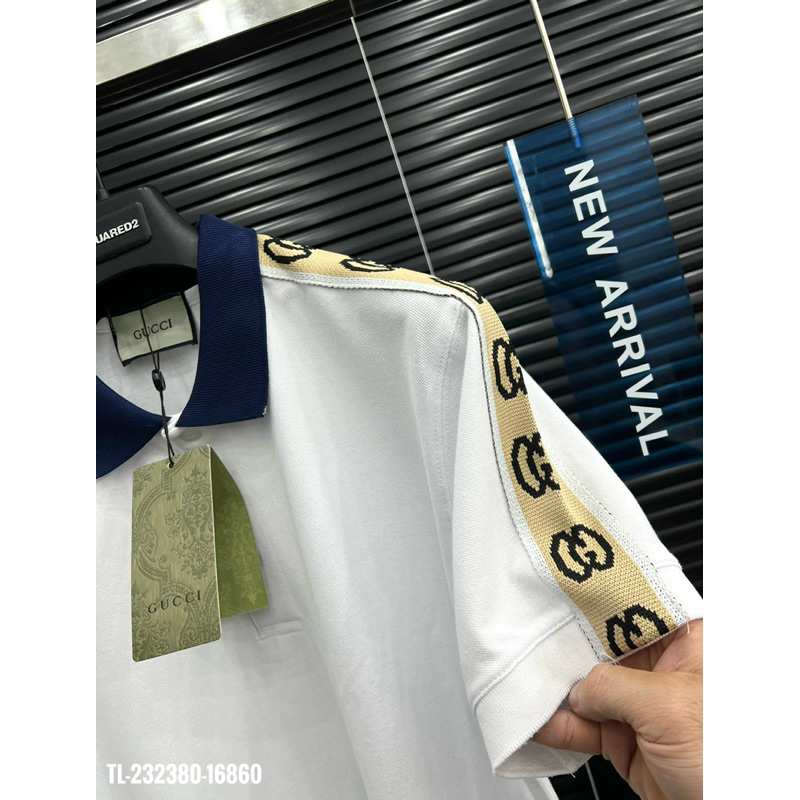 🔥Hot🔥Áo polo GC phối cổ thêu vai thiết kế hot trend Nam nữ New 2024