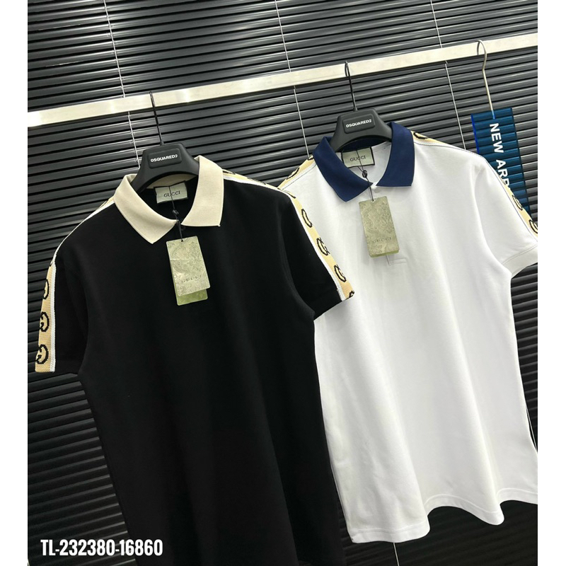 🔥Hot🔥Áo polo GC phối cổ thêu vai thiết kế hot trend Nam nữ New 2024