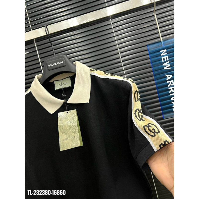 🔥Hot🔥Áo polo GC phối cổ thêu vai thiết kế hot trend Nam nữ New 2024