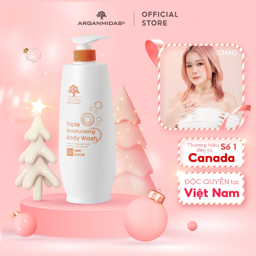 Sữa tắm siêu dưỡng ẩm Arganmidas 750ml