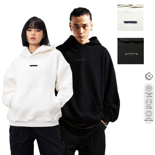 Hoodie Boxy Unisex Basic Áo Nỉ Nam Nữ Khoác Nón Trắng Đen Local Brand TNC "TRUSTxCONTROL" Vải Chân Cua Dày Dặn [350GSM]
