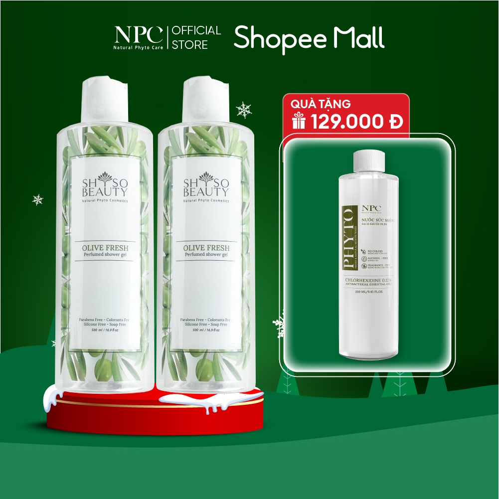 COMBO 2 Chai Sữa Tắm Nước Hoa Anh Quốc SHSO Beauty Olive Fresh 500ml - NPC PHAR