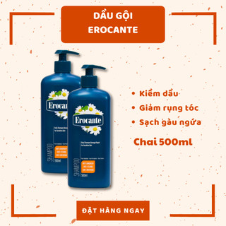 Dầu gội Erocante 500ml Kiềm dầu Giảm rụng tóc Sạch gàu ngứa
