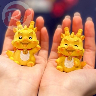 [SIÊU RẺ❤️] – Tượng Sứ Rồng vàng - Trang trí bánh sinh nhật bánh kem