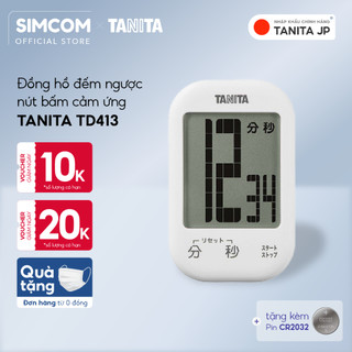 Đồng hồ đếm ngược hẹn giờ nấu ăn TANITA TD413 chính hãng nhật bản, bấm giờ điện tử, nhắc hẹn học sinh, tiện lợi