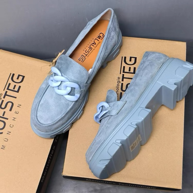 🌿ORDER- Giày Moca da lộn mix xích - hàng xuất Âu 36-41🍓