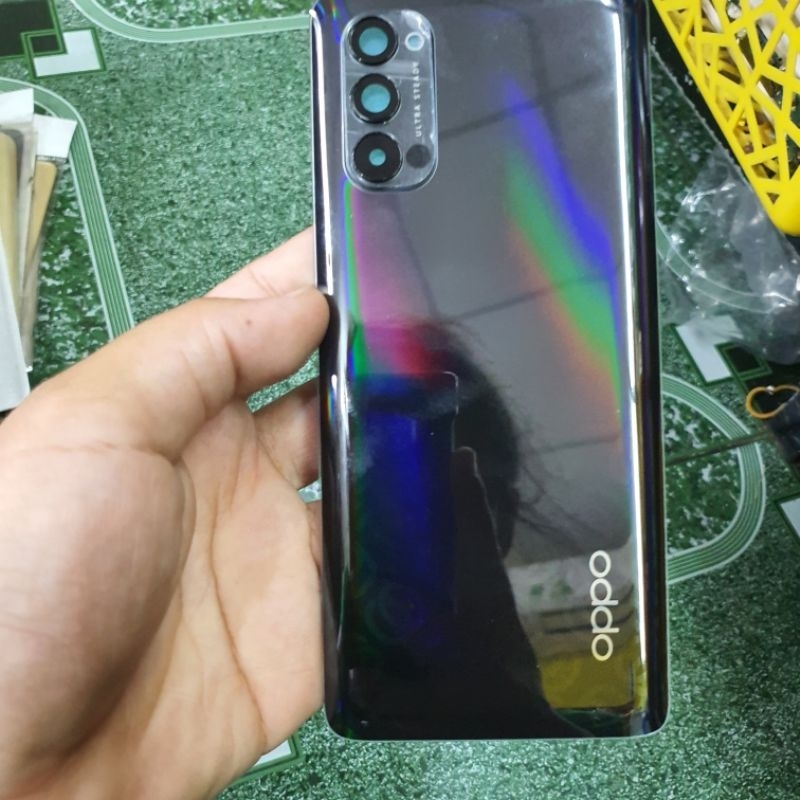Nắp lưng reno 4 pro  5g liền cam