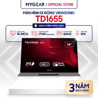 Màn hình cảm ứng di động Viewsonic TD1655 16" FHD IPS 60Hz (Mini HDMI, Type-C) - Bảo hàng 36 tháng