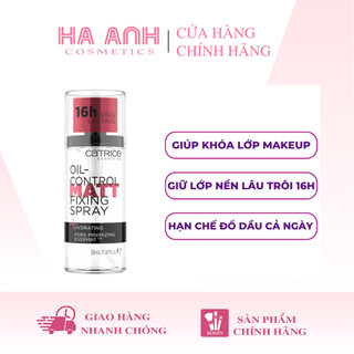 Xịt Khoá Nền Catrice Oil-Control Matt Fixing Spray 50ml
