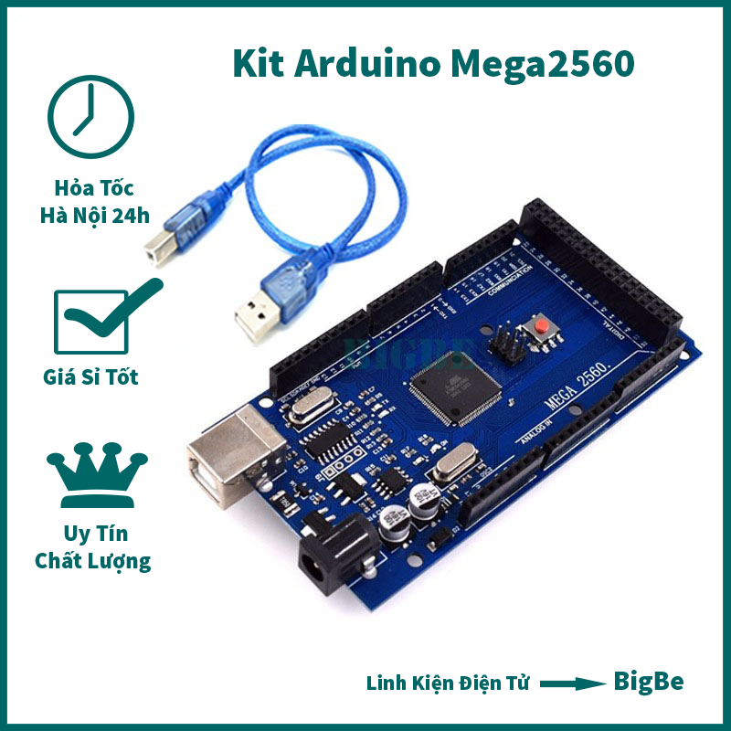 Kit Arduino Mega2560 CH340 Kèm Cáp