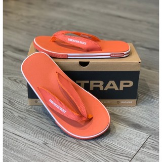 Dép Sneaker Buzz xỏ ngón cam quai da chính hãng 1SB0045