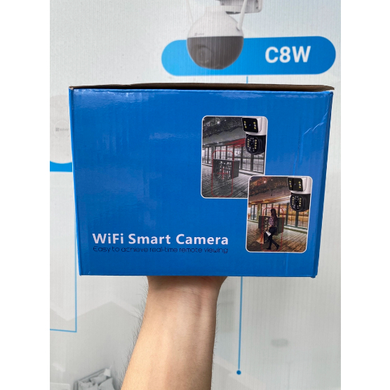 Camera Wifi Yoosee 2 khung hình Q44 PRO 6MP, 4K, Ngoài trời, 2 ống kính - 2 khung hình, Đèn báo động đỏ